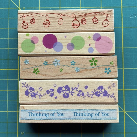 Hero Arts Set of 5 Rubber Stamps - Picture 1 of 2